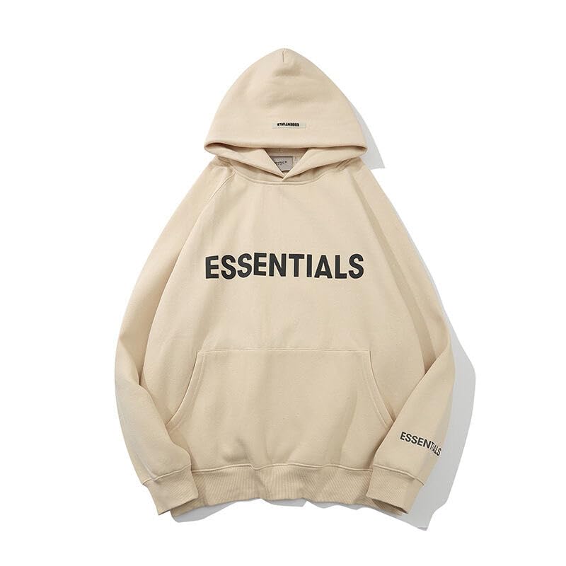 Fear of God Essentials Pullover Hoodie Applique Logo |Buttercream