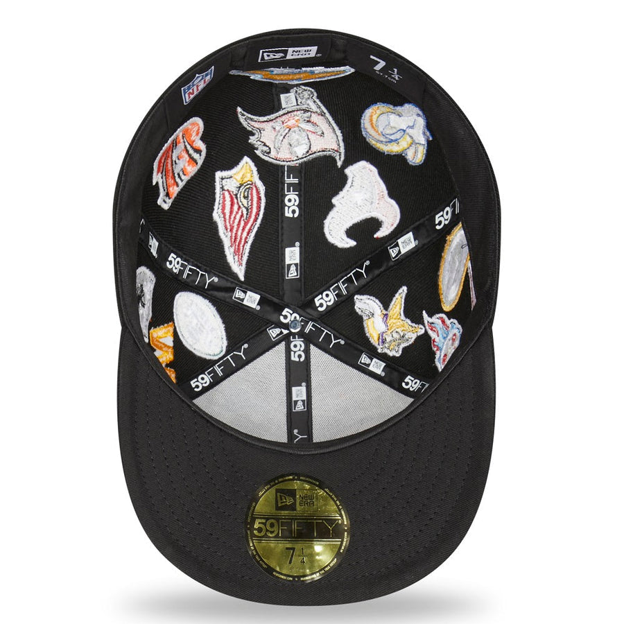 New Era NFL 59Fifty All Over Patch Black Fitted Cap