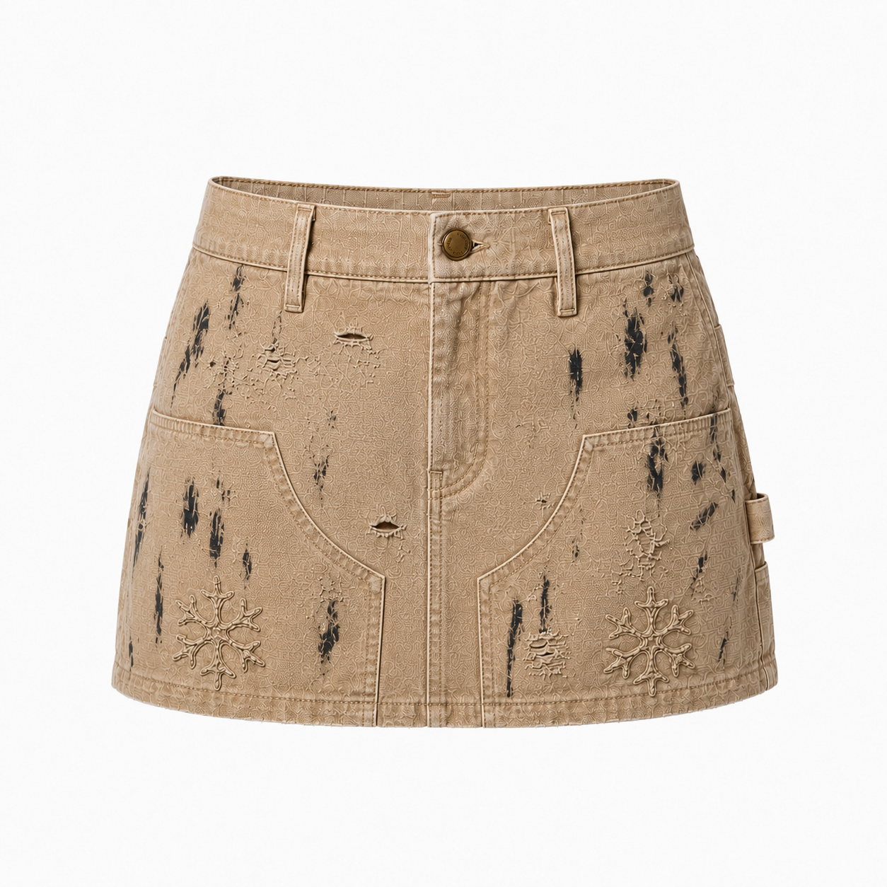 Arcia Daion “Patine” Mini Skirt Monogram
